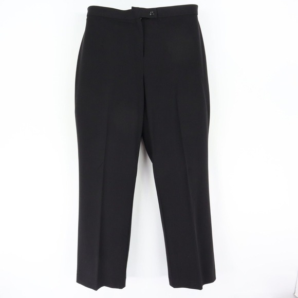 East 5th Dress Pants Secretly‎ Slender Womens 12P Black Pleated Polyester Blend - Picture 1 of 8